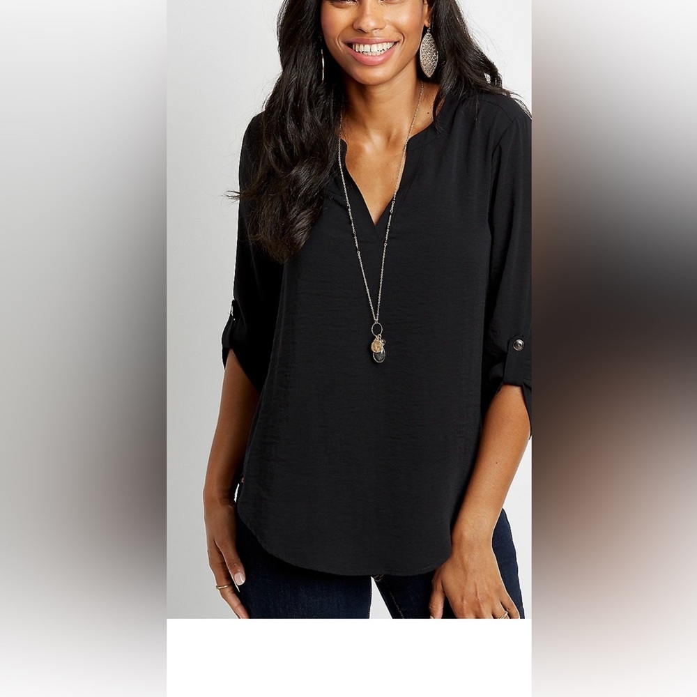 Maurice’s Elegant Black Women's Top ex
Large never worn